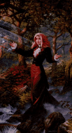 Detail from a painting by Jonathon Earl Bowser