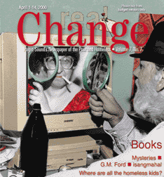 Real Change Cover by Wes Browning: Anitra as Bertha Cool