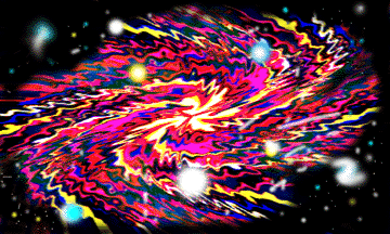 (Galaxy, computer art by Dr. Wes Browning)