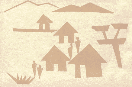Cut paper art