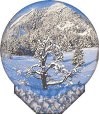 Mountains in snow