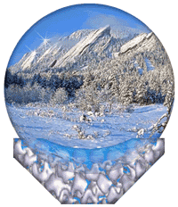 Mountains in snow