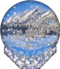 Mountains in snow