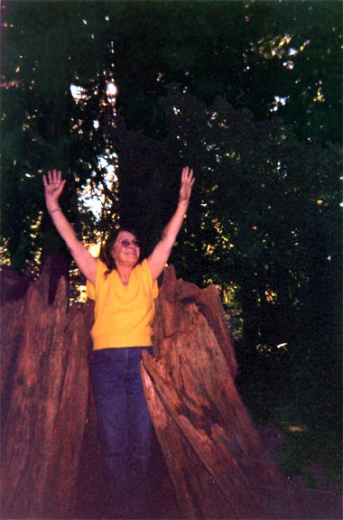 Jonna at Snoqualmie Falls, November 2002