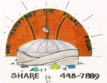 SHARE Tent City, 1990, outside the King Dome