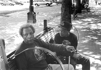 Men in Occidental Park